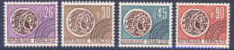 1971-Francia (MNH=**) Serie 4 Valori Moneta Gallica - Neufs