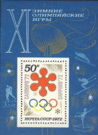 1972-Russia (MNH=**) Foglietto 1 Valore Sapporo - Sonstige & Ohne Zuordnung
