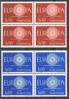 1960-Portogallo (MNH=**) S.2v."Europa Cept" In Quartina - Autres & Non Classés