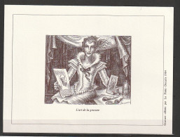 Document La Poste Gravure 14,8x19,1 L'art De La Gravure Graveur Decaris 1984 - Postdokumente