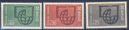 1966-Francia (MNH=**) Serie 3 Valori Unesco - Ongebruikt