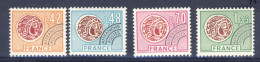 1975-Francia (MNH=**) Serie 4 Valori Moneta Gallica - Nuovi