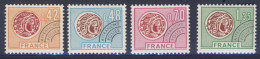 1975-Francia (MNH=**) Serie 4 Valori Moneta Gallica - Neufs