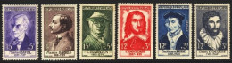 1956-Francia (MNH=**) S.6v.personaggi Famosi Famous Persons "Bude, Goujon, Champ - Ongebruikt