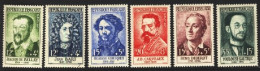 1958-Francia (MNH=**) S.6v.personaggi Famosi Famous Persons "du Bellay, Bart, Di - Unused Stamps