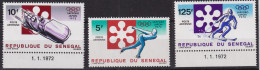 1972-Senegal (MNH=**) S.3v. Olimpiade Sapporo - Senegal (1960-...)