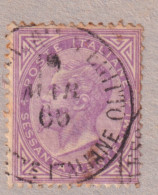 1865-Regno (O=usato) 60c.lilla Chiaro Con Annullo Alessandria D'Egitto Poste Ita - Fiscales