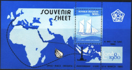 1980-Indonesia (MNH=**) Foglietto S.1v."London 80" - Indonesien