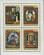 1970-Ungheria (MNH=**) S.4v.in Foglietto "43 Giornata Del Francobollo Pitture E  - Altri & Non Classificati