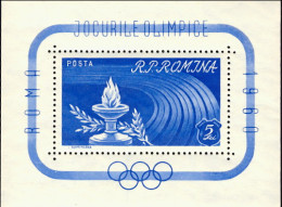 1960-Romania (MNH=**) Foglietto S.1v." Olimpiadi Di Roma" Cat.Yvert Euro 25 - Autres & Non Classés
