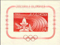 1960-Romania (MNH=**) Foglietto Non Dentellato S.1v." Olimpiadi Di Roma" Cat.Yve - Sonstige & Ohne Zuordnung