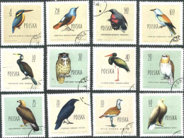 1960-Polonia (O=used) S.12v."uccelli" Cat.Sassone Euro 8 - Altri & Non Classificati