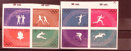 1960-Polonia (MNH=**) S.8v.non Dentellati " Olimpiadi Di Roma" Cat.Yvert Euro 9 - Autres & Non Classés