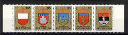 1974-San Marino (MNH=**) S.5v."9 Torneo Della Balestra"cat.Sassone Euro 3,5 - Nuovi