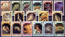 1979-Isole Vergini (MNH=**)s.17v."Fauna Coralli" - Iles Vièrges Britanniques