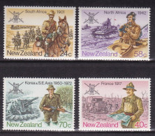 1984-Nuova Zelanda (MNH=**) S.4v."Storia Militare,uniformi" - Altri & Non Classificati