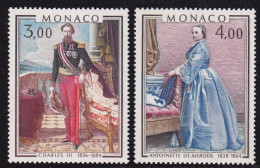 1979-Monaco (MNH=**) S.2v."Ritratti Di Principi Di Monaco"catalogo Unificato Eur - Other & Unclassified
