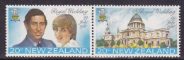 1981-Nuova Zelanda (MNH=**) S.2v."Lady Diana,nozze Coppia" - Andere & Zonder Classificatie