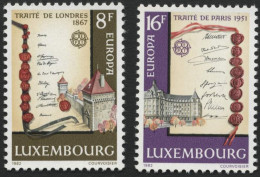 1982-Lussemburgo (MNH=**) S.2v."Europa Cept" - Autres & Non Classés