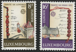 1982-Lussemburgo (MNH=**) S.2v."Europa Cept" - Sonstige & Ohne Zuordnung