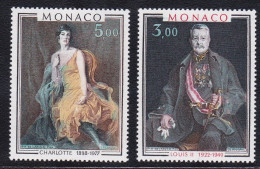 1981-Monaco (MNH=**) S.2v."Ritratti Di Principi"catalogo Unificato Euro 7,5 - Other & Unclassified