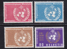 1973-Svizzera (MNH=**) Servizi S.4v."Organizz.metereologica Mondiale" Sottofacci - Sonstige & Ohne Zuordnung