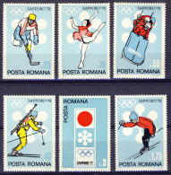 1972-Romania (MNH=**) S.6v."Olimpiadi Sapporo" - Autres & Non Classés