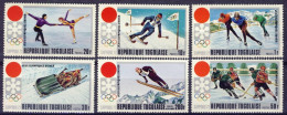 1972-Togo (MNH=**) S.6v."Olimpiadi Sapporo" - Togo (1960-...)