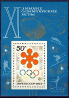 1972-Russia (MNH=**) Foglietto S.1v."Olimpiadi Sapporo" - Andere & Zonder Classificatie