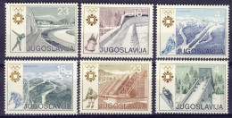 1984-Jugoslavia (MNH=**) S.6v."14th Winter Olympic Games, Sarajevo" - Otros & Sin Clasificación