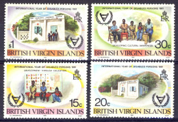 1981-Isole Vergini (MNH=**)s.4v."Intl. Year Of The Disabled Persons" - British Virgin Islands