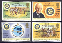 1980-Isole Vergini (MNH=**)s.4v."Rotary" - Britse Maagdeneilanden