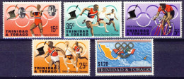 1968-Trinidad Tobago (MNH=**) S.5v."Olympic Mexico" - Trinidad Y Tobago (1962-...)