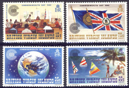 1983-Isole Vergini (MNH=**)s.4v."Commonwealth Day" - Iles Vièrges Britanniques