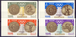 1968-Manama (MNH=**) S.4v.non Dentellati "Olimpiadi Mexico Winners" - Manama