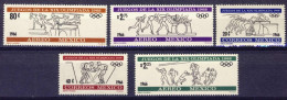1966-Messico (MNH=**) S.5v."Olimpiade Messico" - Mexico