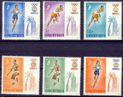 1968-Grenada (MNH=**) S.6v."Olimpiade Di Messico" - Granada (...-1974)