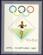 1967-Polonia (MNH=**) Foglietto S.1v."Olimpiadi Messico" - Other & Unclassified