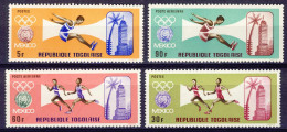 1968-Togo (MNH=**) S.4v."Olimpiadi Mexico" - Togo (1960-...)