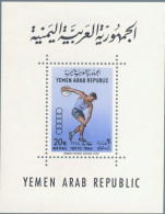 1964-Yemen (MNH=**) Repub.Araba Foglietto 20b."Olimpiadi Di Tokyo" - Jemen
