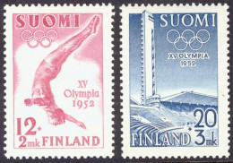 1952-Finlandia (MNH=**) S.2v."propaganda Per Le Olimpiadi Di Helsinki" - Other & Unclassified
