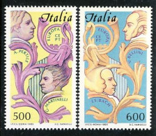 1985-Italia (MNH=**) S.2v."Europa Cept Anno Dedicato Alla Musica"cat.Sassone Eur - 1946-60: Mint/hinged