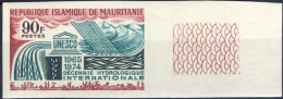 1974-Mauritania (MNH=**) S.1v."Decennio Idrologico Internazionale"non Dentellato - Mauritanie (1960-...)