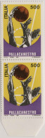 1991-Italia (MNH=**) Coppia L.500 Lo Sport No La Pallacanestro L'esemplare In Al - 1946-60: Nieuw/plakker