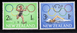 1969-Nuova Zelanda (MNH=**) S.2v."Olimpiadi Di Mexico" - Autres & Non Classés