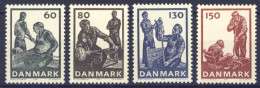 1976-Danimarca (MNH=**) Serie 4 Valori Dell'industria Del Vetro - Other & Unclassified