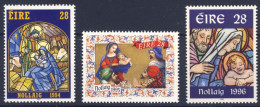 1994/96-Irlanda (MNH=**) 3 Serie 3 Valori Natale - Andere & Zonder Classificatie