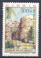 1975-Cipro Del Nord (MNH=**) Alto Valore 500m. Monumento E Veduta - Altri & Non Classificati