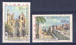 1975-Cipro Del Nord (MNH=**) 2 Alti Valori Monumenti E Vedute - Sonstige & Ohne Zuordnung