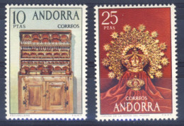 1974-Andorra Spagnola (MNH=**) Serie 2 Valori Artigianato - Neufs